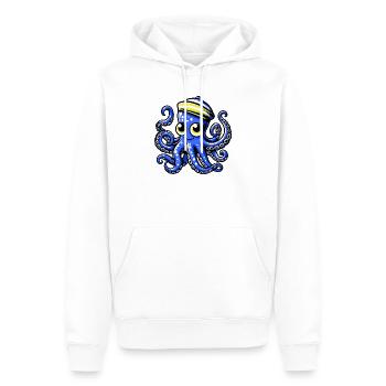 Krake - Männer Premium Bio Hoodie - Weiß - Vorne - Nico (187cm)