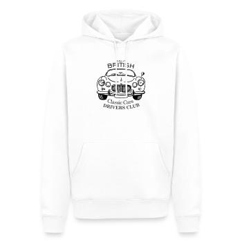 GB Classic Cars Driver Club - Männer Premium Bio Hoodie - Weiß - Vorne - Nico (187cm)