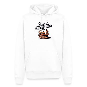 Sweet Surrender Cookies Candy Dessert - Men’s Premium Organic Hoodie - white - Front - Nico (187cm)