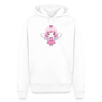 Fée Bande Dessinée Mignon - Sweat à capuche Premium bio Homme - blanc - Devant - Nico (187cm)