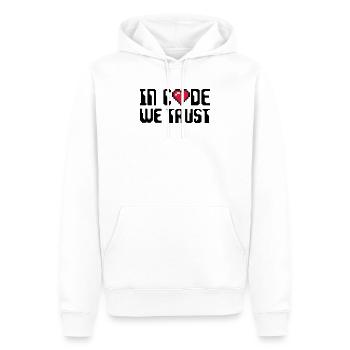 Geek - Sweat à capuche Premium bio Homme - blanc - Devant - Nico (187cm)