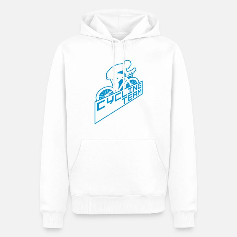 Schild Cycling TeamAusdauer - Männer Premium Bio Hoodie - Weiß
