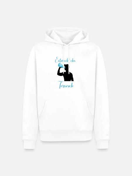 Entzündet den Tornado - Männer Premium Bio Hoodie - Weiß