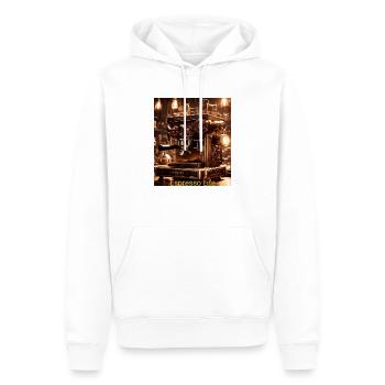 Espresso Life - Men’s Premium Organic Hoodie - white - Front - Nico (187cm)