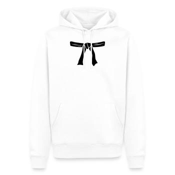 Judo Belt Symbol Judoka - Men’s Premium Organic Hoodie - white - Front - Nico (187cm)