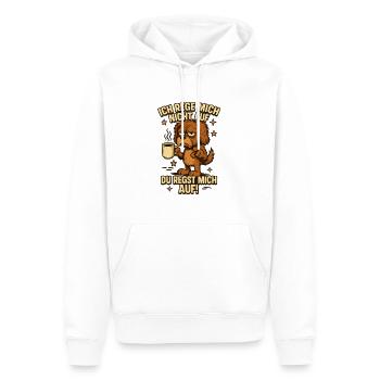 Je ne m’énerve pas, les autres me contrarient - Sweat à capuche Premium bio Homme - blanc - Devant - Nico (187cm)