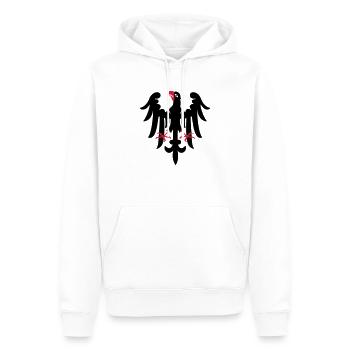 eagle heraldry - Sweat à capuche Premium bio Homme - blanc - Devant - Nico (187cm)