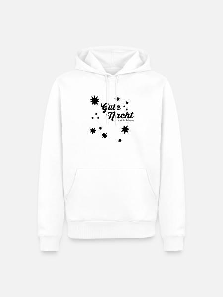 Gute Nacht Pfade - Männer Premium Bio Hoodie - Weiß
