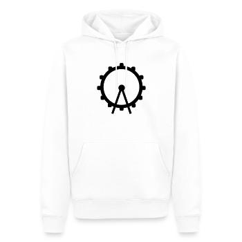 Riesenrad - Männer Premium Bio Hoodie - Weiß - Vorne - Nico (187cm)