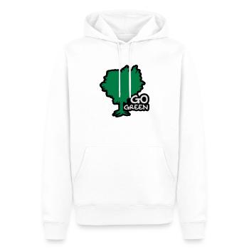 Go Green - Männer Premium Bio Hoodie - Weiß - Vorne - Nico (187cm)