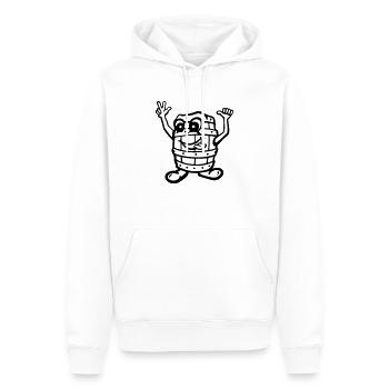 lustiges_fass - Männer Premium Bio Hoodie - Weiß - Vorne - Nico (187cm)
