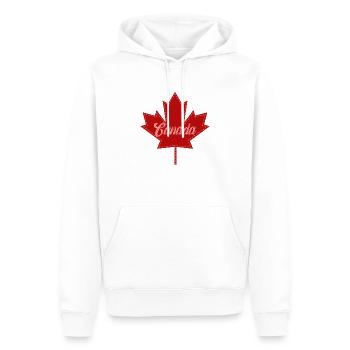 Kanada - Männer Premium Bio Hoodie - Weiß - Vorne - Nico (187cm)