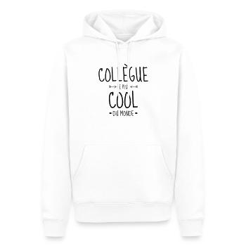 Kollegen / Kollegin / Unternehmen / Büro - Männer Premium Bio Hoodie - Weiß - Vorne - Nico (187cm)