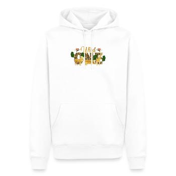 Une sauvage - Sweat à capuche Premium bio Homme - blanc - Devant - Nico (187cm)