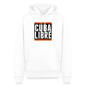 cuba libre cocktail disco drink rum cola sailing - Men’s Premium Organic Hoodie - white - Front - Nico (187cm)