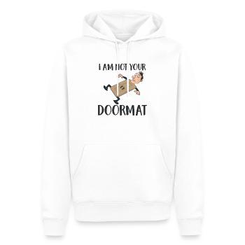 I Am Not Your DoorMat - Men’s Premium Organic Hoodie - white - Front - Nico (187cm)