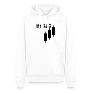 Bitcoin Trading Crypto Aktien - Männer Premium Bio Hoodie - Weiß - Vorne - Nico (187cm)