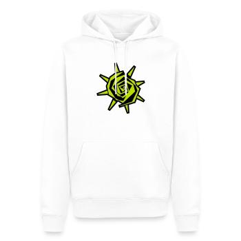 Sun - Men’s Premium Organic Hoodie - white - Front - Nico (187cm)