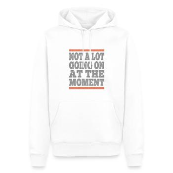 Retro Design Not A Lot Going On At The Moment - Men’s Premium Organic Hoodie - white - Front - Nico (187cm)