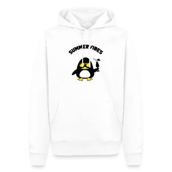 beach duck summervibes - Männer Premium Bio Hoodie - Weiß - Vorne - Nico (187cm)