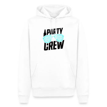 Équipe de fête - Sweat à capuche Premium bio Homme - blanc - Devant - Nico (187cm)