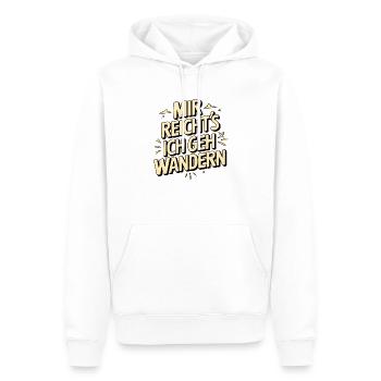 Mir reicht´s ich geh wandern! - Männer Premium Bio Hoodie - Weiß - Vorne - Nico (187cm)