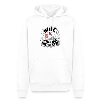 Panneau d’arrêt de l’oie non intéressé - Sweat à capuche Premium bio Homme - blanc - Devant - Nico (187cm)