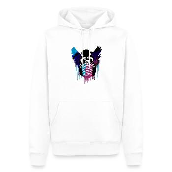 engel ,waschbär,angelwings,graffiti - Männer Premium Bio Hoodie - Weiß - Vorne - Nico (187cm)