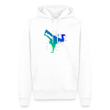 Break Hip Hop Dance Garçons Filles Breakdance Bboy - Sweat à capuche Premium bio Homme - blanc - Devant - Nico (187cm)