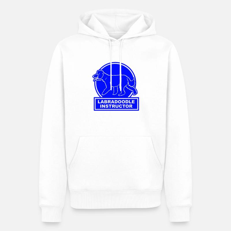 Labradoodle Instructor - Männer Premium Bio Hoodie - Weiß