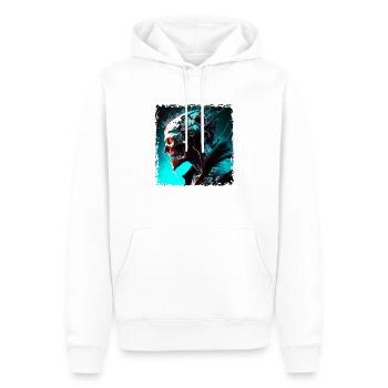 Cyborg ou monstre comme Cyber Android du futur - Sweat à capuche Premium bio Homme - blanc - Devant - Nico (187cm)