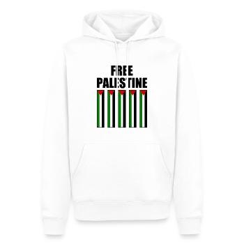 Free palestine - Männer Premium Bio Hoodie - Weiß - Vorne - Nico (187cm)