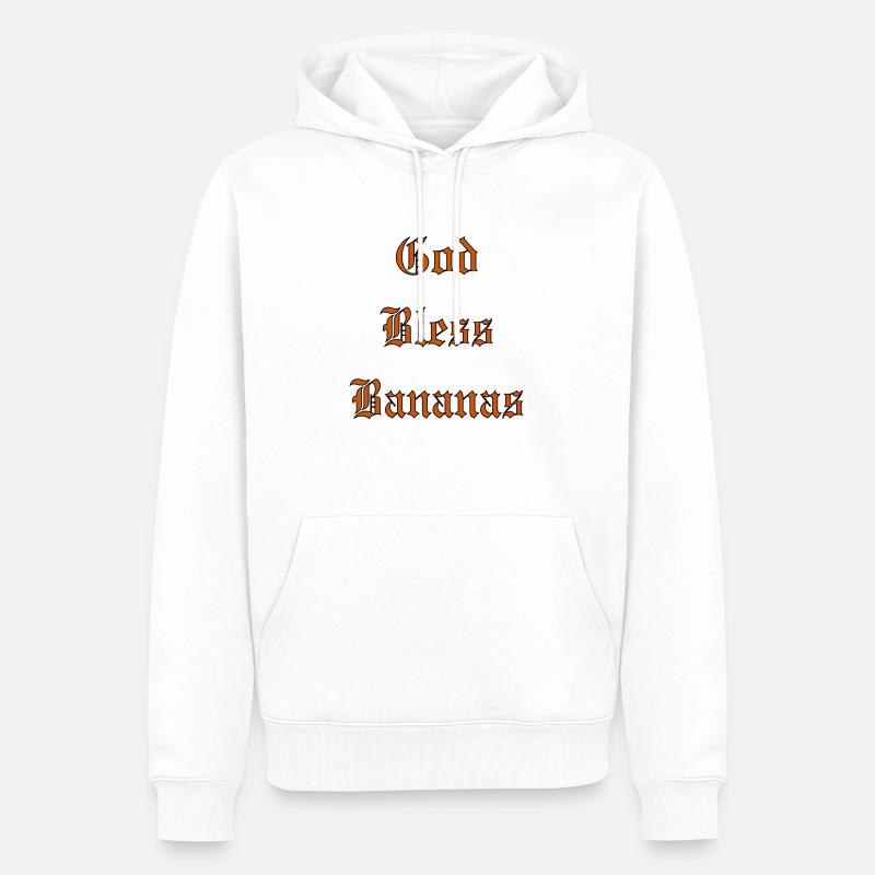 GodBlessBananas - Männer Premium Bio Hoodie - Weiß