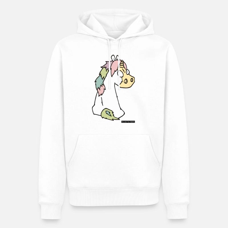 Cheval n ° 2 - Sweat à capuche Premium bio Homme - blanc