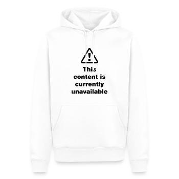 ⚠ This Content Is Currently Unavailable - Men’s Premium Organic Hoodie - white - Front - Nico (187cm)