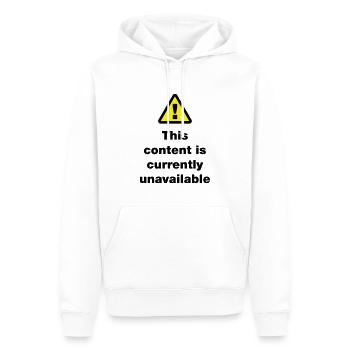 ⚠ This Content Is Currently Unavailable - Men’s Premium Organic Hoodie - white - Front - Nico (187cm)