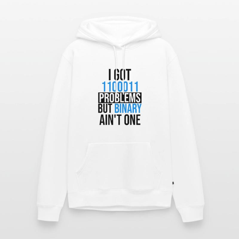 I got 99 problems but binary ain't one Männer Premium Bio Hoodie