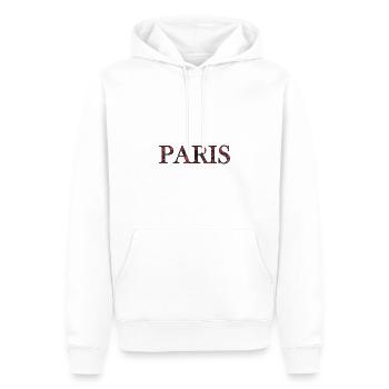 Paris - Männer Premium Bio Hoodie - Weiß - Vorne - Nico (187cm)
