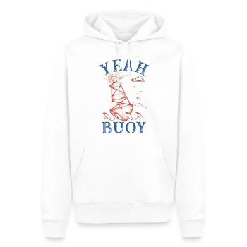 ja Boje Grafik - Männer Premium Bio Hoodie - Weiß - Vorne - Nico (187cm)