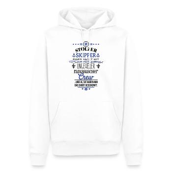 Ungeheuer fantastische Crew / Skipper / No.2 - Männer Premium Bio Hoodie - Weiß - Vorne - Nico (187cm)