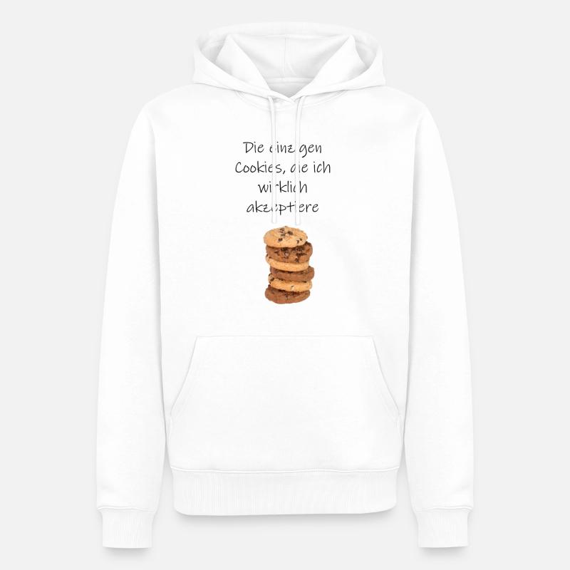 Cookie - Männer Premium Bio Hoodie - Weiß