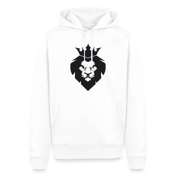 Big lion - Männer Premium Bio Hoodie - Weiß - Vorne - Nico (187cm)