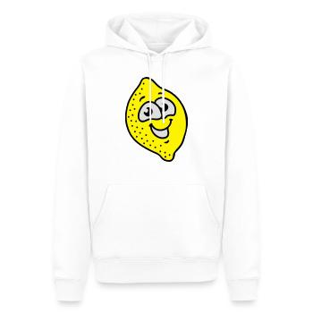 Zitrone 3 - Männer Premium Bio Hoodie - Weiß - Vorne - Nico (187cm)