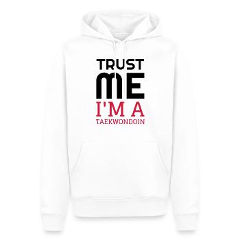 Taekwondo Taekwondoin Tae-Kwon-Do Tae Kwon Do - Sweat à capuche Premium bio Homme - blanc - Devant - Nico (187cm)