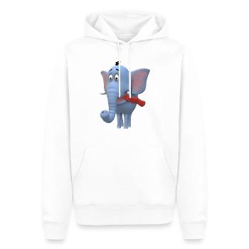 Elephant Baby Kind - Männer Premium Bio Hoodie - Weiß - Vorne - Nico (187cm)
