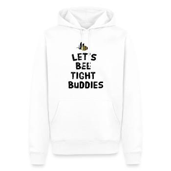 Let's bee tight buddies - Men’s Premium Organic Hoodie - white - Front - Nico (187cm)