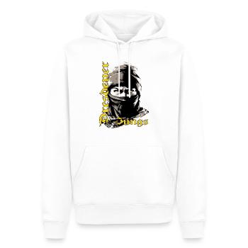 Dresdner Jungs Dresden T-Shirt Ultras Dresden - Männer Premium Bio Hoodie - Weiß - Vorne - Nico (187cm)