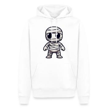 Momie Halloween Bande dessinée mignonne - Sweat à capuche Premium bio Homme - blanc - Devant - Nico (187cm)