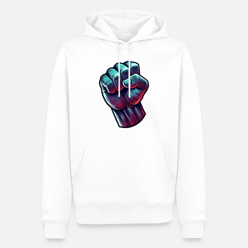 faust comic - Männer Premium Bio Hoodie - Weiß