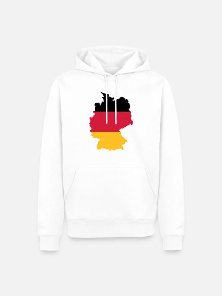 Deutschland - Männer Premium Bio Hoodie - Weiß